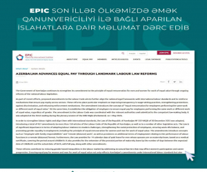 Azərbaycan qadınlarının adı hesabatda