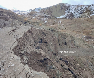 Qusarın Laza kəndində sürüşmə olub