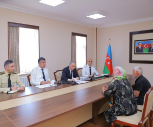 Baş prokuror Naxçıvanda vətəndaşları qəbul edib - FOTOLAR