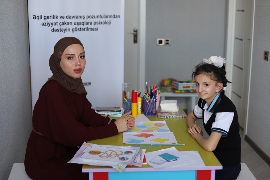 “Əqli gerilik və davranış pozuntularından əziyyət çəkən uşaqlara psixoloji dəstəyin göstərilməsi” layihəsinə start verilib