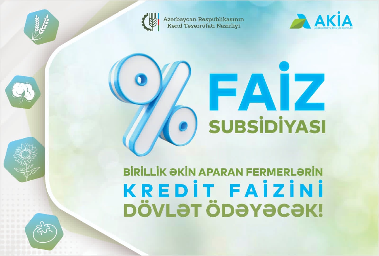 Fermerlərə şad xəbər: Kredit faizlərini dövlət ödəyəcək