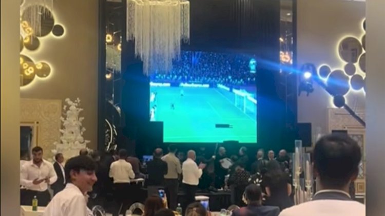 Toyda futbola baxdılar - VİDEO