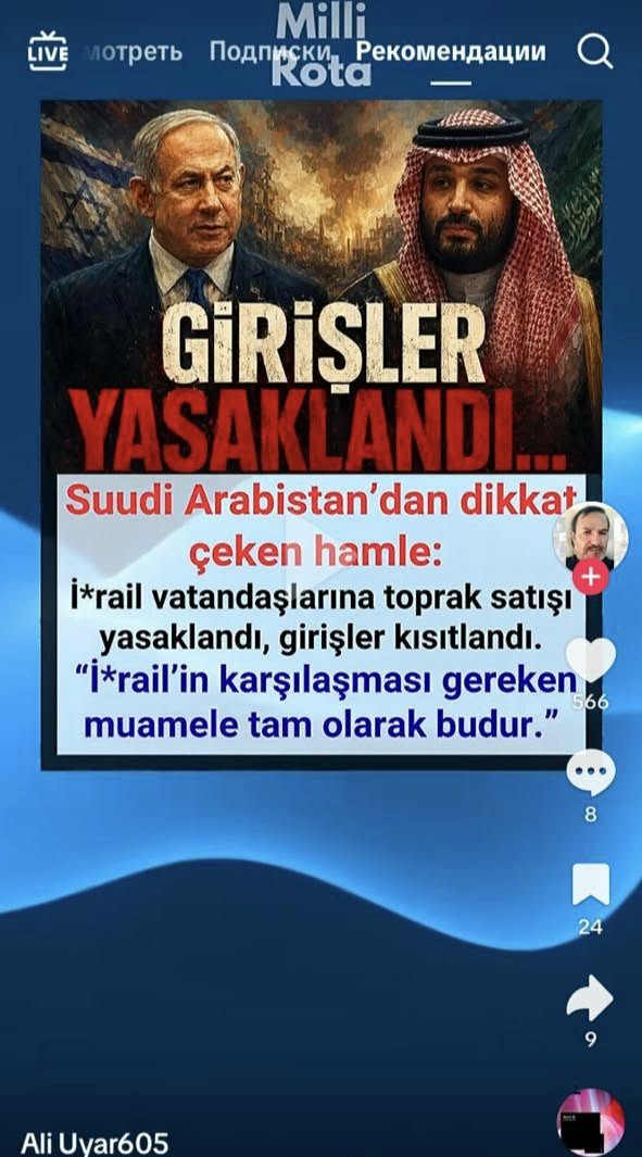 Səudiyyə Ərəbistanından israillilərə həmlə: Qadağan olundu