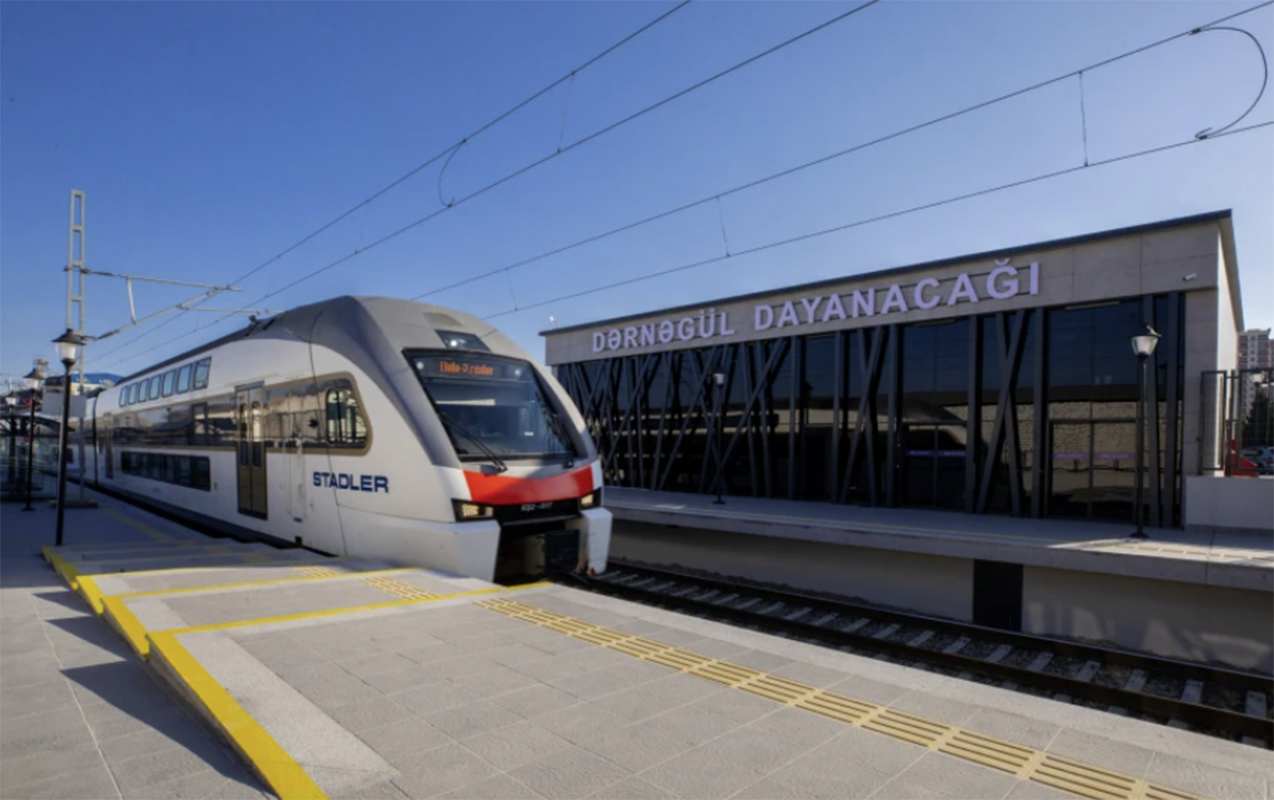 ADY: Regionlara gedən sərnişin qatarları Dərnəgüldə də dayanır