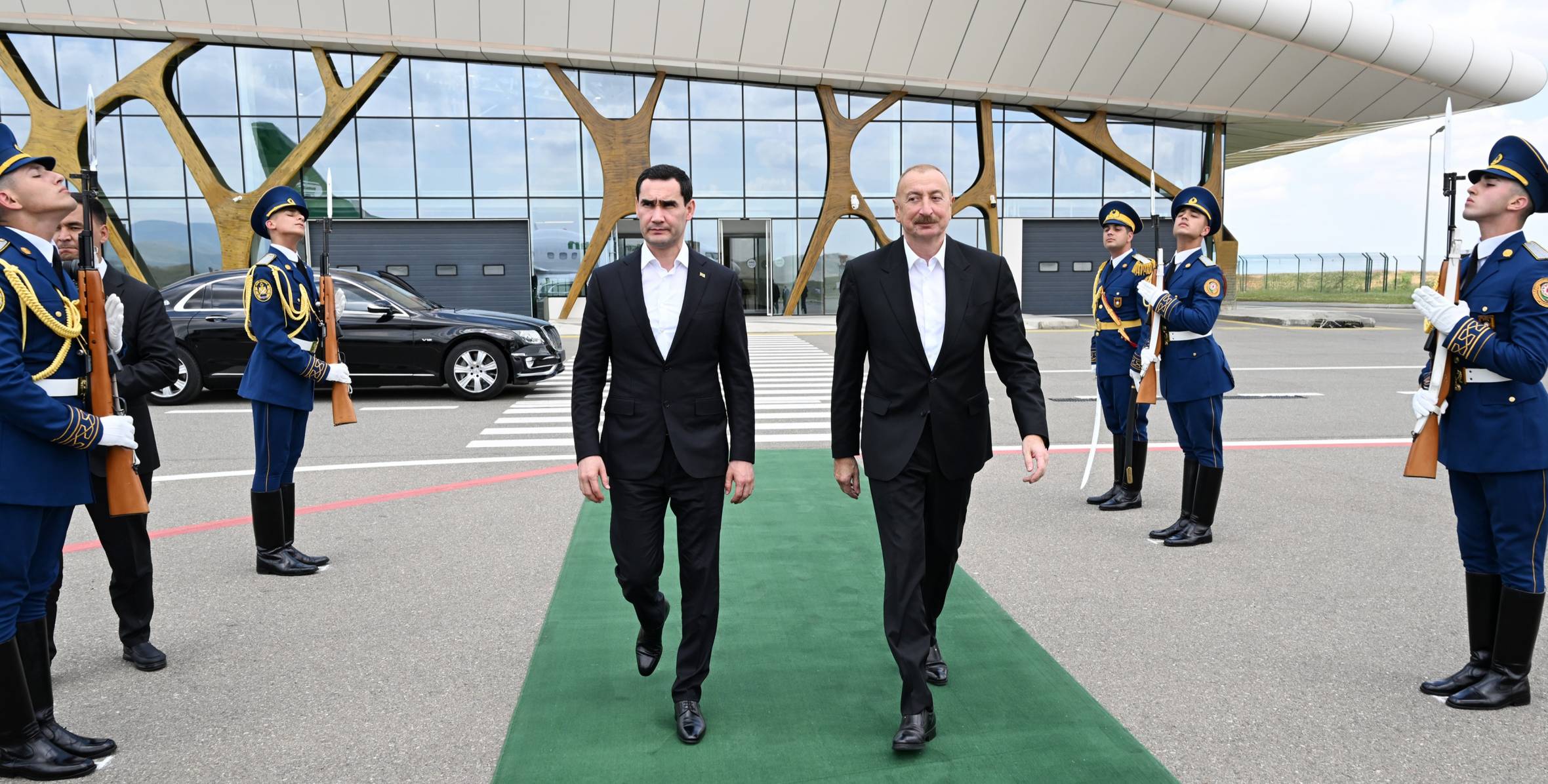 Sərdar Berdiməhəmmədovun Azərbaycana dövlət səfəri başa çatıb - FOTO