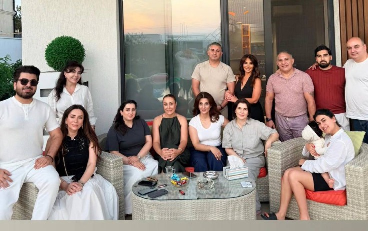Ədalət Şükürov bağında qonaqlıq verdi - FOTOLAR