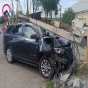 “Chevrolet” əvvəl “Opel”ə, daha sonra işıq dirəyinə çırpıldı - FOTOLAR