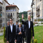 Prezidentlər Şuşada inşa edilmiş birinci yaşayış kompleksində - FOTOLAR