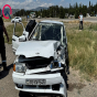 Gəncə-Daşkəsən yolunda maşınla mikroavtobus toqquşdu, yaralı var - FOTOLAR