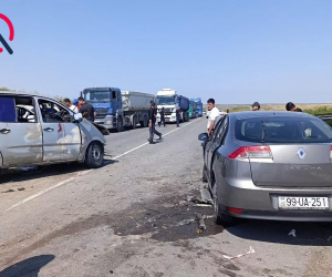Ağdamda qəza oldu: 6 yaralı var