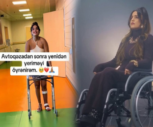 “Qəzadan sonra yenidən yeriməyi öyrənirəm” - VİDEO