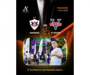“Qarabağ”- “Vestri” oyunundan əvvəl fan zona təşkil olunacaq