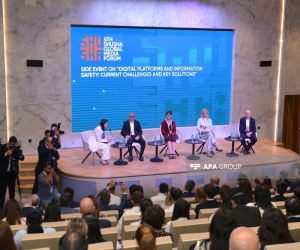 IV Şuşa Qlobal Media Forumu: Rəqəmsal platformalarda təhlükəsiz informasiya mühiti ilə bağlı sessiya keçirilib - FOTOLAR