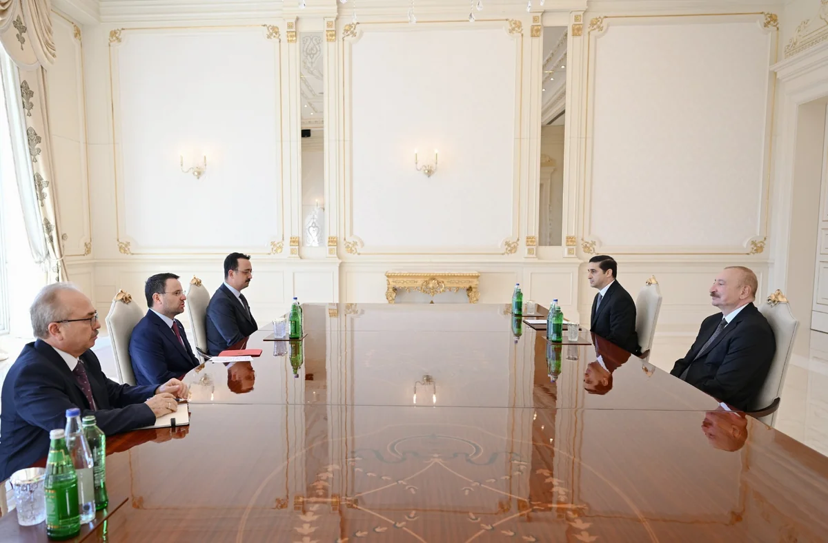 Prezident Türkiyənin ədliyyə nazirini qəbul etdi - FOTOLAR