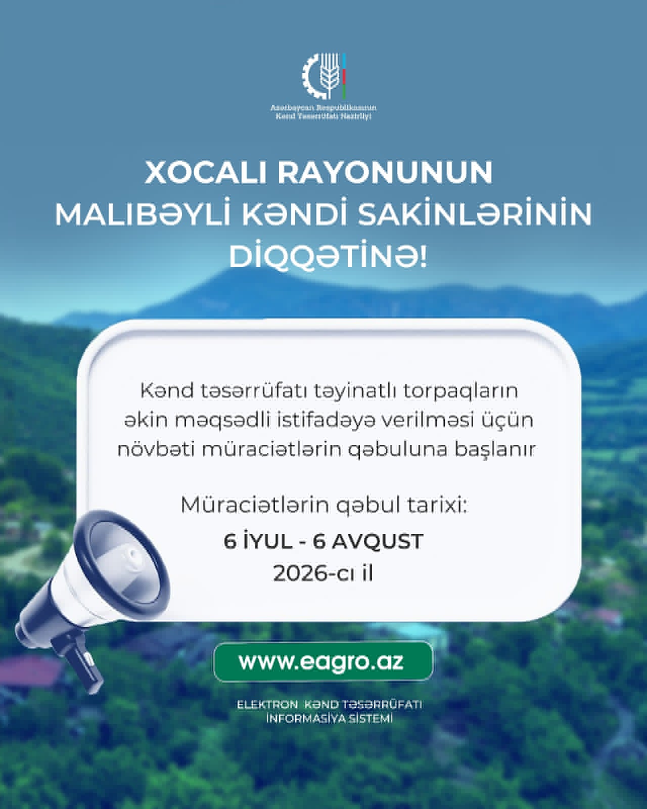 Malıbəylilərə əkin üçün torpaqlar verilməsinə başlanılır