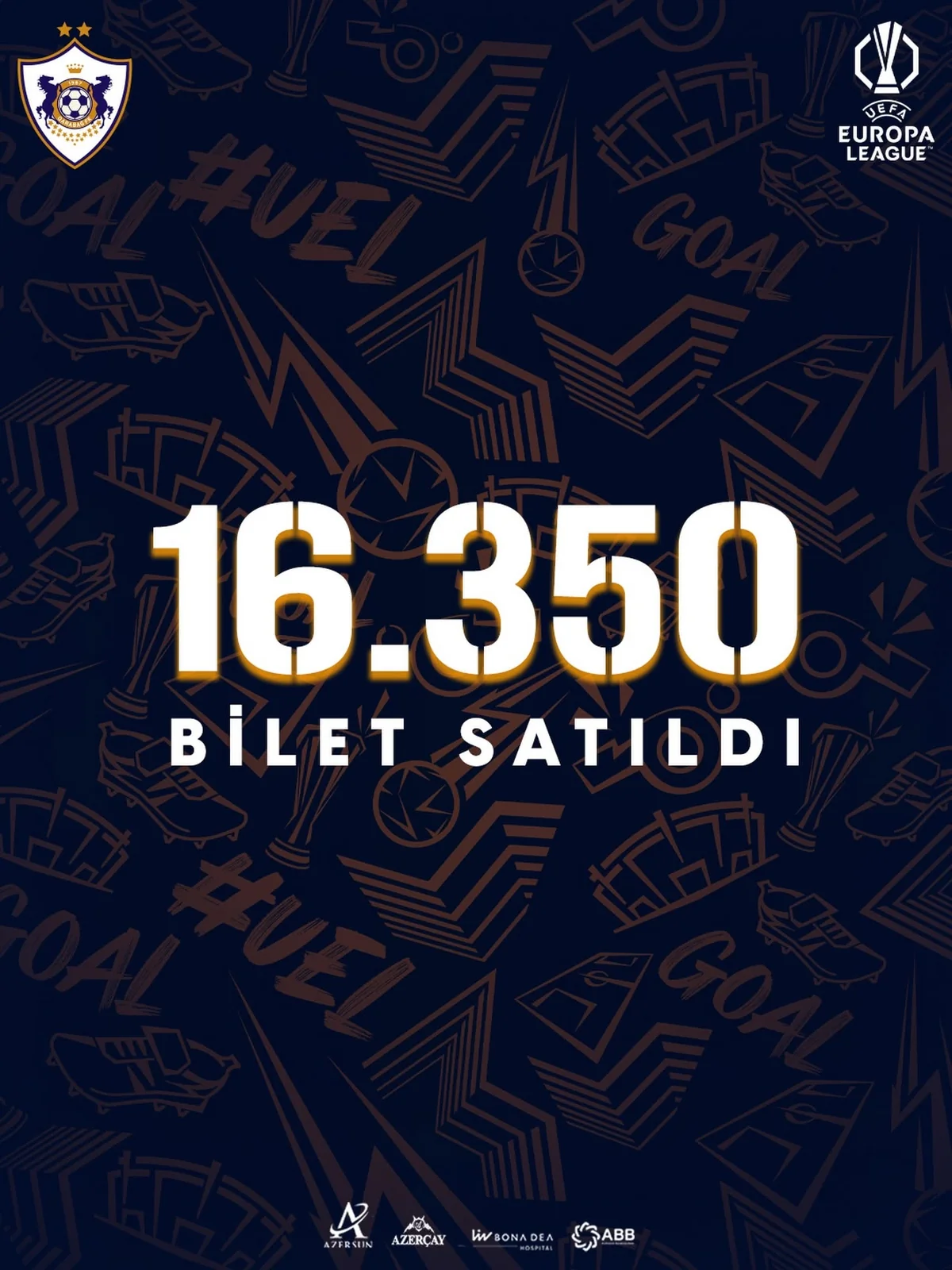 "Qarabağ" - "Vestri" oyununa indiyədək 16 350 bilet satılıb