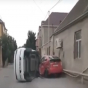 Bakıda “Prius”la toqquşan BYD aşdı